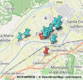 Mappa Via Ugo Foscolo, 56022 Castelfranco di Sotto PI, Italia (1.25)