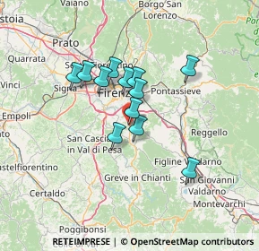 Mappa Via di Poggio Ugolino, 50012 Bagno a Ripoli FI, Italia (10.345)