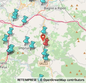 Mappa Via di Poggio Ugolino, 50012 Bagno a Ripoli FI, Italia (5.7015)