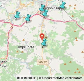 Mappa Via di Poggio Ugolino, 50012 Bagno a Ripoli FI, Italia (7.22)