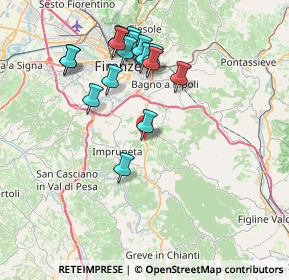 Mappa Via di Poggio Ugolino, 50012 Bagno a Ripoli FI, Italia (7.69813)