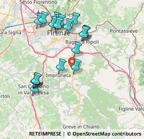 Mappa Via di Poggio Ugolino, 50012 Bagno a Ripoli FI, Italia (8.11842)