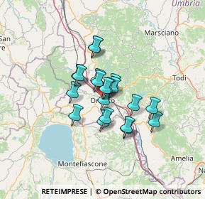 Mappa Vicolo Olmo, 05018 Orvieto TR, Italia (8.964)