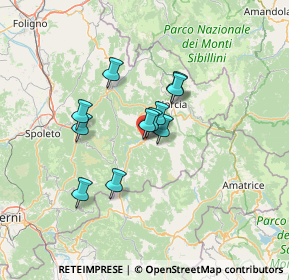 Mappa Via Pier Paolo Prosperi, 06043 Cascia PG, Italia (9.88)