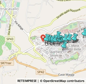 Mappa Via della Commenda, 05018 Orvieto TR, Italia (0.45071)