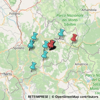 Mappa Via 20 Settembre, 06043 Cascia PG, Italia (7.12933)