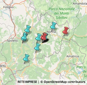 Mappa Via Don Oreste Medici, 06043 Cascia PG, Italia (7.44933)
