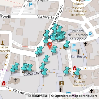 Mappa Via di Piazza del Popolo, 05018 Orvieto TR, Italia (0.03333)