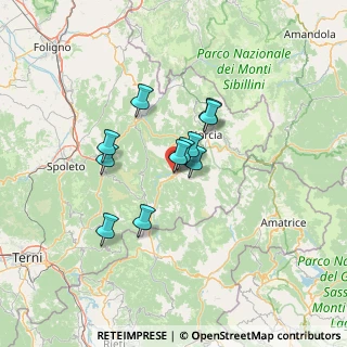 Mappa Via Suor Maria Teresa Fasce, 06043 Cascia PG, Italia (9.87727)