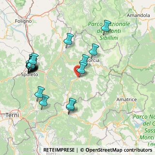 Mappa Via Suor Maria Teresa Fasce, 06043 Cascia PG, Italia (19.0495)