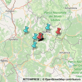 Mappa Località Gubbiano, 06043 Cascia PG, Italia (5.82667)