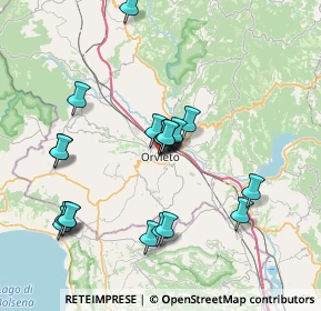 Mappa Via Ascanio Vitozzi, 05018 Orvieto TR, Italia (7.626)