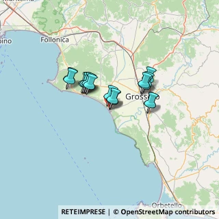 Mappa Via Giuseppe Giusti, 58100 Grosseto GR, Italia (9.66118)
