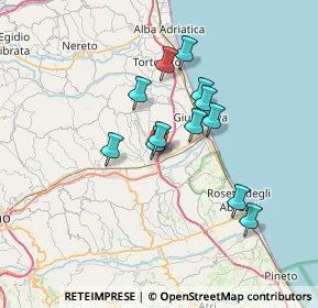 Mappa Autostrada Adriatica, 64023 Giulianova TE, Italia (5.84333)