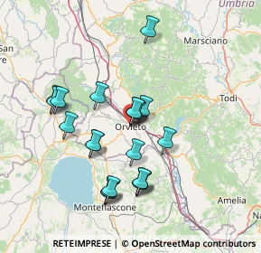 Mappa Via Giuseppe Garibaldi, 05018 Orvieto TR, Italia (13.4915)