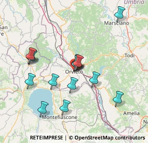 Mappa Via Giuseppe Garibaldi, 05018 Orvieto TR, Italia (14.35733)
