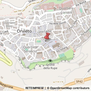 Mappa Via del Duomo, 45, 05018 Orvieto, Terni (Umbria)