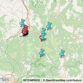 Mappa Via di Borgo, 06040 Scheggino PG, Italia (7.62)