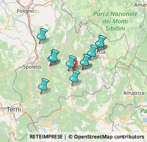 Mappa Frazione di Roccaporena, 06043 Cascia PG, Italia (10.08545)