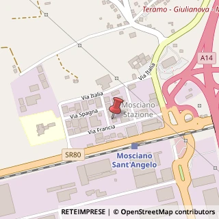 Mappa Via Portogallo, 7, 64023 Mosciano Sant'Angelo, Teramo (Abruzzo)