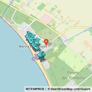 Mappa Via Anichini, 58100 Marina di Grosseto GR, Italia (0.7445)