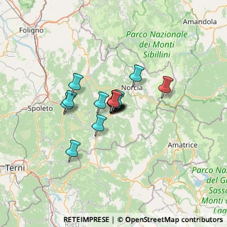 Mappa Via Salvo D'Acquisto, 06043 Cascia PG, Italia (7.442)