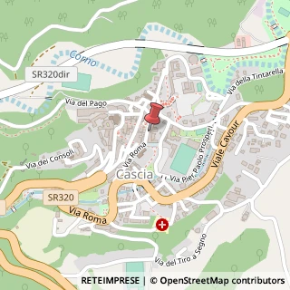 Mappa Piazza Giuseppe Garibaldi, 28, 06043 Cascia, Perugia (Umbria)