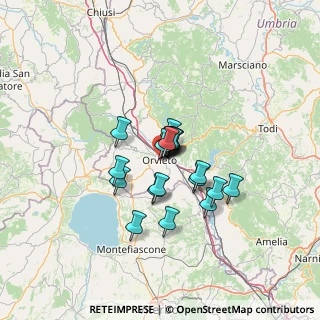 Mappa Via dei Gualtieri, 05018 Orvieto TR, Italia (8.7395)