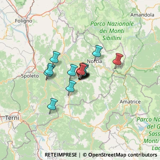 Mappa Via Cavour, 06043 Cascia PG, Italia (7.166)
