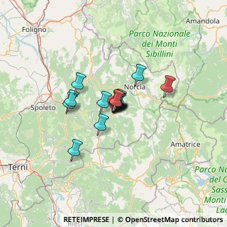 Mappa Piazzale Dante Alighieri, 06043 Cascia PG, Italia (7.08333)