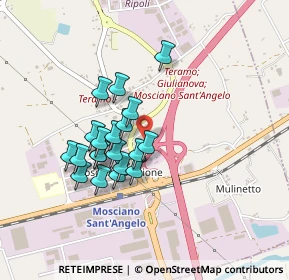 Mappa COMPLESSO MOBILIFICIO RUFFINI, 64023 Mosciano Sant'Angelo TE, Italia (0.373)