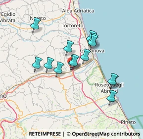 Mappa Via della Pace, 64023 Mosciano Sant'Angelo TE, Italia (6.22286)