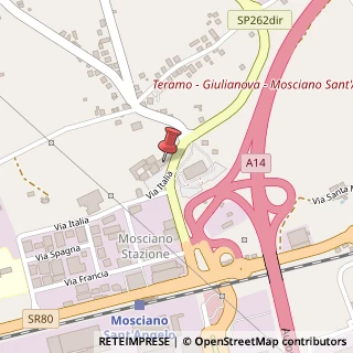 Mappa Viale Italia, 64023 Mosciano Sant'Angelo, Teramo (Abruzzo)