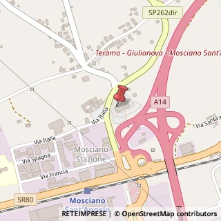 Mappa Via della Pace, 61, 64023 Mosciano Sant'Angelo, Teramo (Abruzzo)
