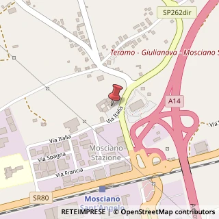 Mappa Via Italia, 64023 Mosciano Sant'Angelo, Teramo (Abruzzo)