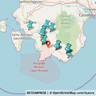 Mappa Località Sa Portedda, 09019 Teulada CA, Italia (11.27882)