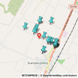 Mappa Via Parisi, 75020 Scanzano Jonico MT, Italia (0.87083)