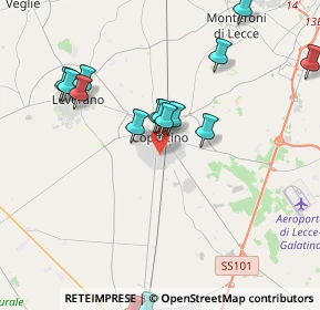 Mappa Via Tre Venezie, 73043 Copertino LE, Italia (5.8385)