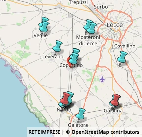 Mappa Via Tre Venezie, 73043 Copertino LE, Italia (9.101)