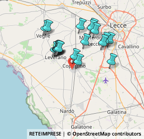 Mappa Via Tristano di Chiaromonte, 73043 Copertino LE, Italia (6.7085)