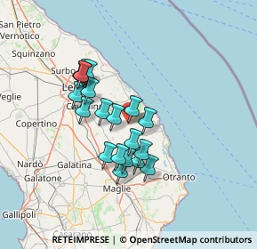 Mappa Via Martano, 73026 Melendugno LE, Italia (12.19)