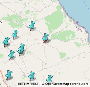 Mappa Via Martano, 73026 Melendugno LE, Italia (6.51417)