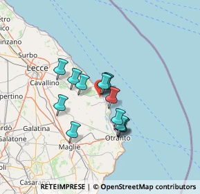 Mappa Via Sentinella, 73026 Melendugno LE, Italia (10.17077)