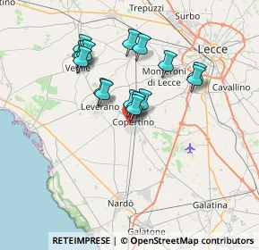 Mappa Via Macrì, 73043 Copertino LE, Italia (6.55875)