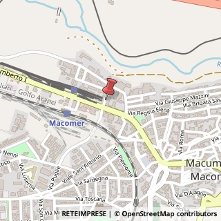 Mappa Via Beltrame di Bagnacavallo, 6, 08015 Macomer, Nuoro (Sardegna)