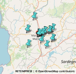 Mappa Via Seb. Satta, 08015 Macomer NU, Italia (7.8775)