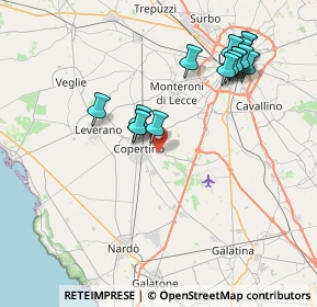 Mappa Via Grottella Esterna, 73043 Copertino LE, Italia (8.6875)