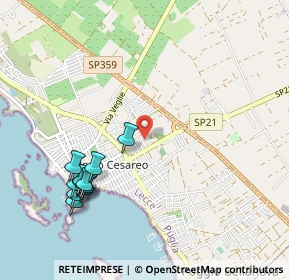 Mappa Via Ezio Tarantelli, 73010 Porto Cesareo LE, Italia (1.22727)