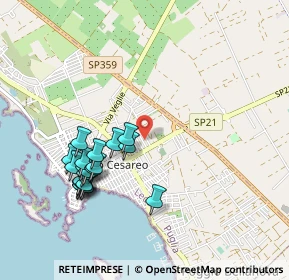 Mappa Via Ezio Tarantelli, 73010 Porto Cesareo LE, Italia (1.0605)