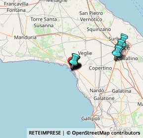 Mappa Via Fedele Pampo, 73010 Porto Cesareo LE, Italia (10.0875)